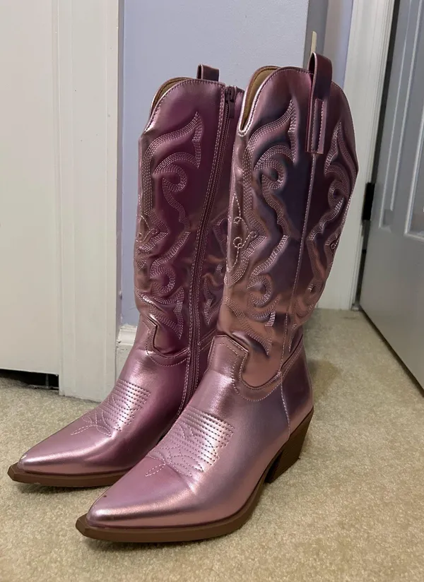 Cowgirl boots Pink Size 8 - Image 2