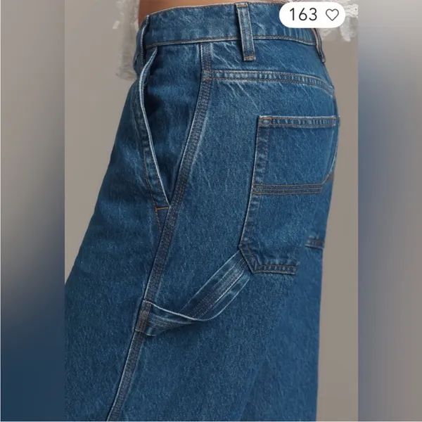 Reformation Diego Mid-Rise Baggy Utility Jeans 30 Cleary Anthropologie NEW - Image 4