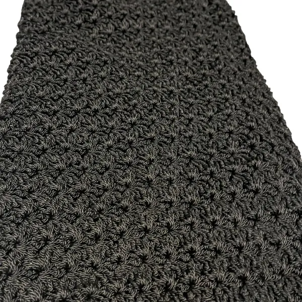 Black Knit Purse Shoulder Bag‎ Hippie Neutral Bohemian Casual Comfy Lightweight - Image 2