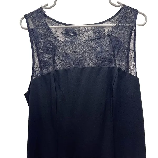 NWT Lulus True‎ Passion Black Lace V Back Sleeveless Mermaid Maxi Dress Size 1X - Image 6