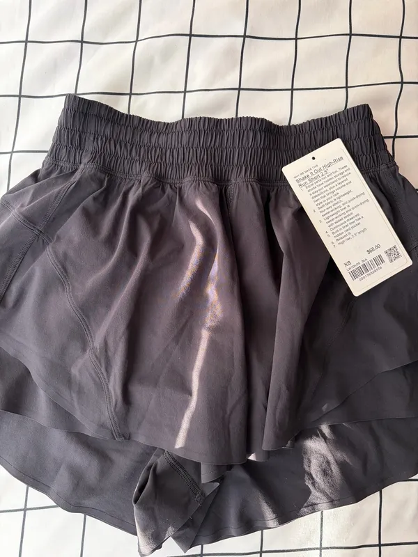 Woman’s Black Lululemon Shake It Out High-rise Shorts, Length 2.5”, Size XS NWT. - Image 2