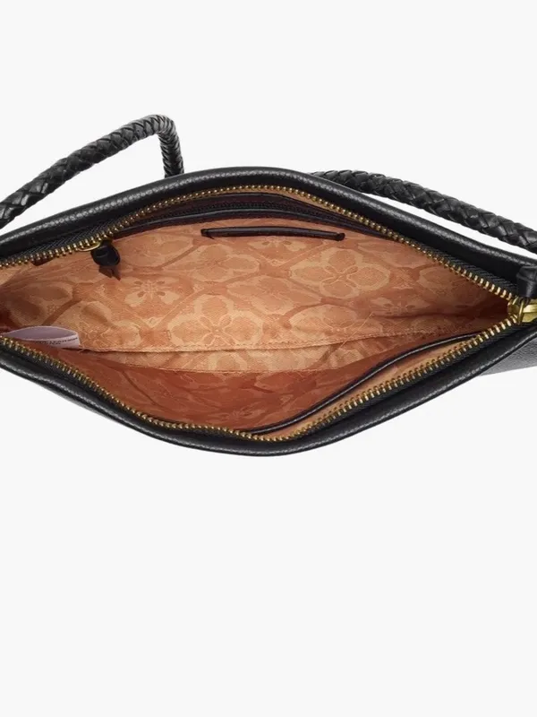 Lucky Brand Zila Leather Crossbody Bag with Braided Strap - Image 5