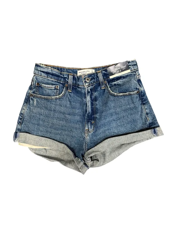 Abercrombie & Fitch A&F The Mom Shorts Curve Love Denim Jorts Denim 4 27 NEW NWT - Image 2