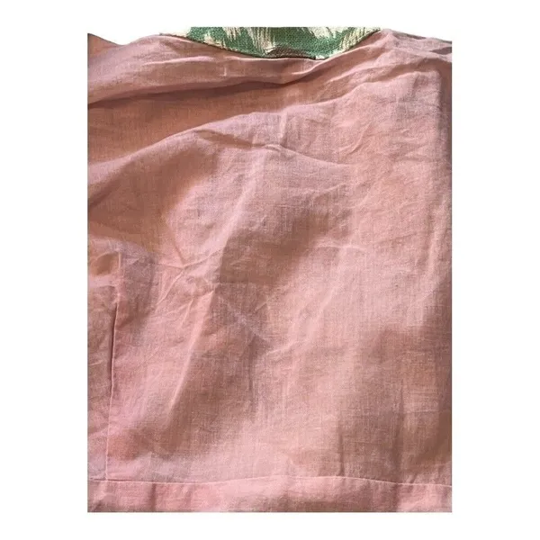 Darling April Dress Spearmint Green‎ Floral Linen Blend Pockets Large NWT - Image 10