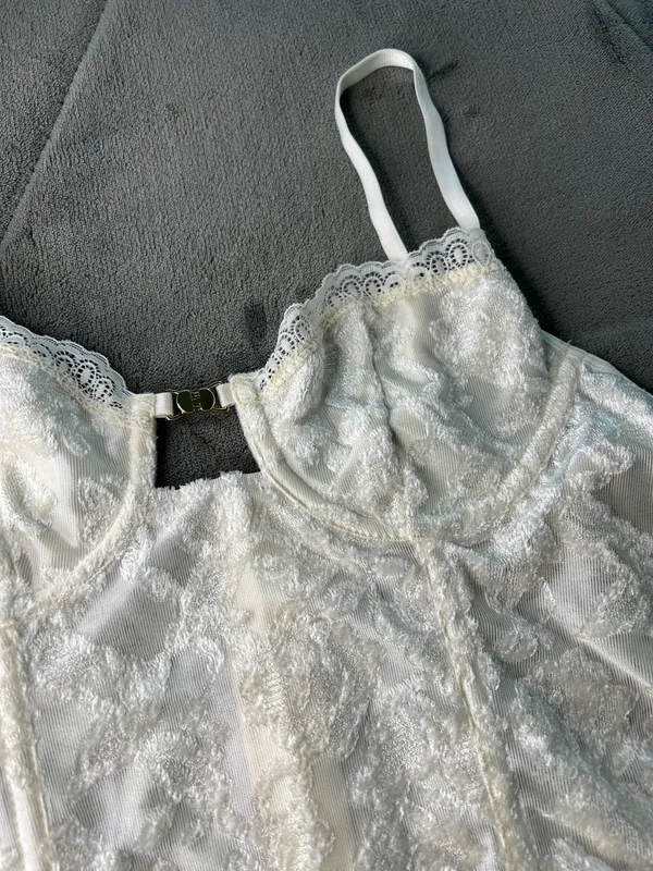 Corset Crop Top White - Image 2