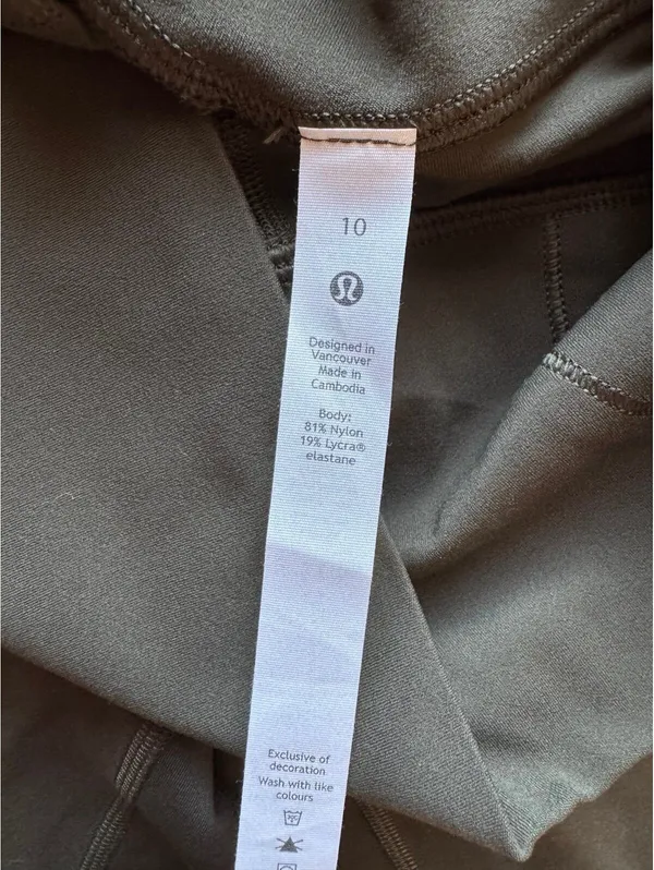 Lululemon Align High Rise 28” Dark Olive Size 10 NWT - Image 6
