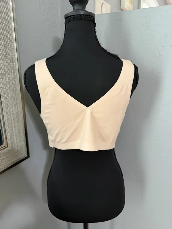 Honeylove V-Neck Soft Form Wireless Padded Bra Nude XL - Image 4