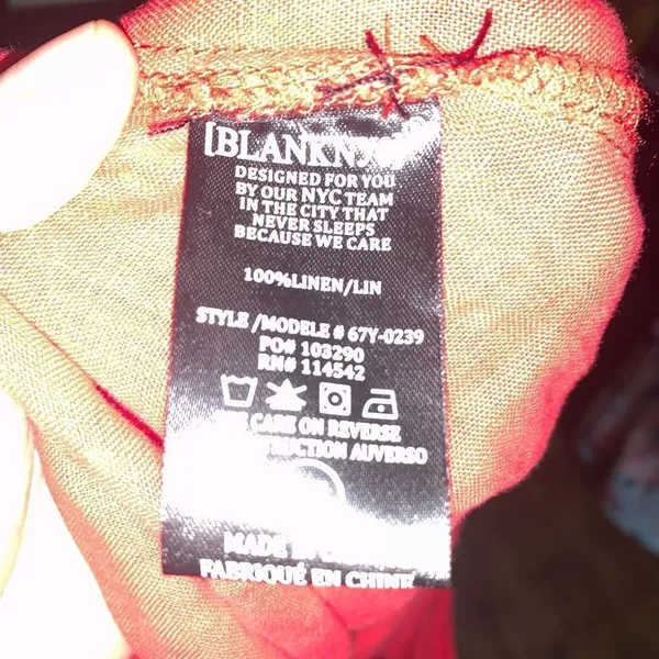 Blank NYC cherry red ruffled wrap 27 linen mini skirt - Image 4
