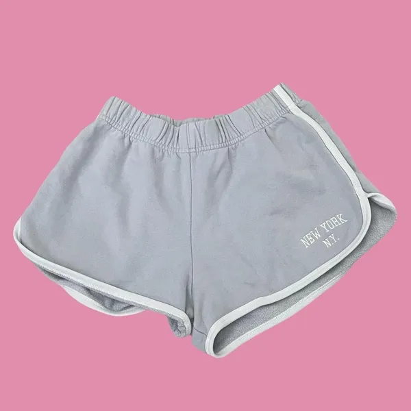brandy melville light blue sweat shorts - Image 2