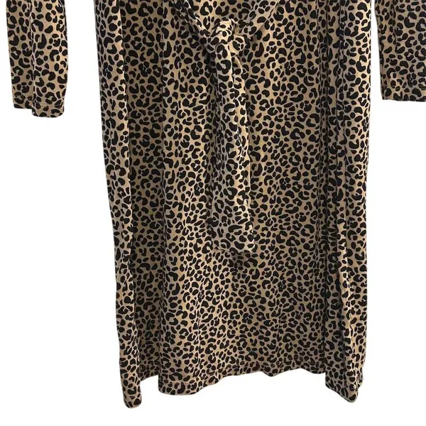Old Navy Women's Leopard Print Long Sleeve Dress Size‎ L - Image 3