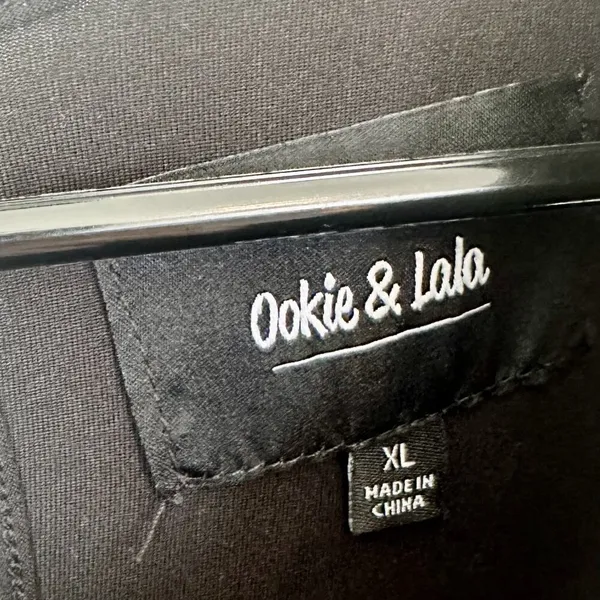 NEW Ookie & Lala Sleeveless Wide Leg Black Jumpsuit - Size: XL - Image 2