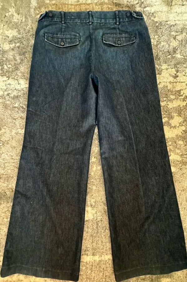 EXPRESS Design Studio Wide Leg Blue Jeans - Image 10
