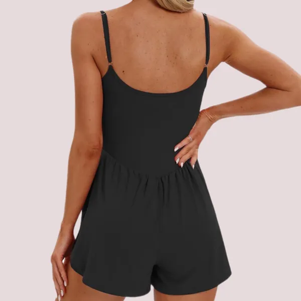 NWT‎ Women’s Black Summer Sleeveless Romper - XL - Image 3