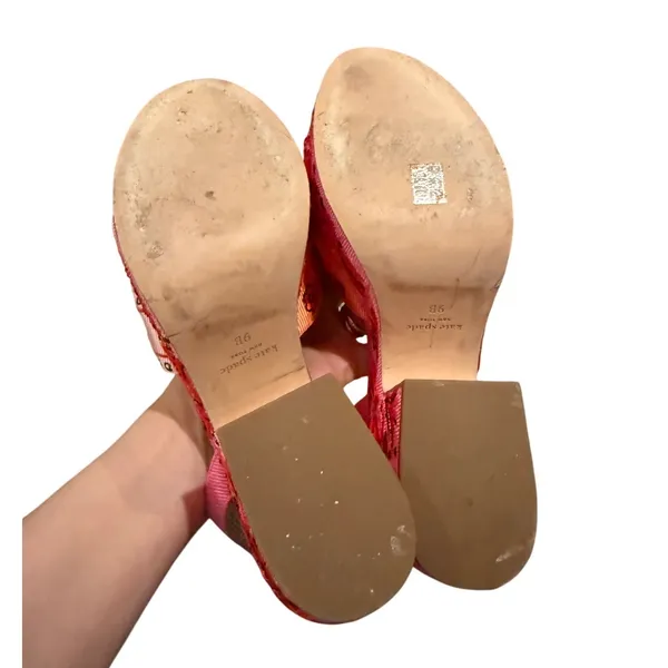 Kate Spade New York Rio Bandana Patchwork Platform Sandals Women's Sz. 9 - Image 10