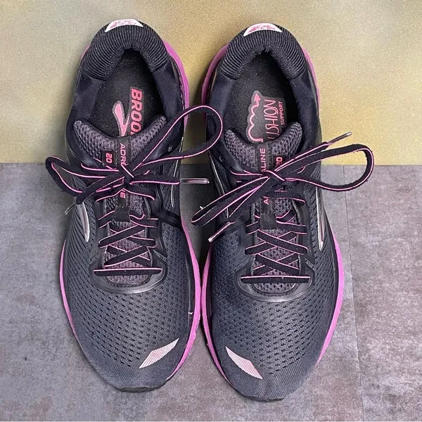 Brooks Adrenaline GTS 20 1202961B062 Women's Black/Fuchsia Sneakers Size 10.5B - Image 7