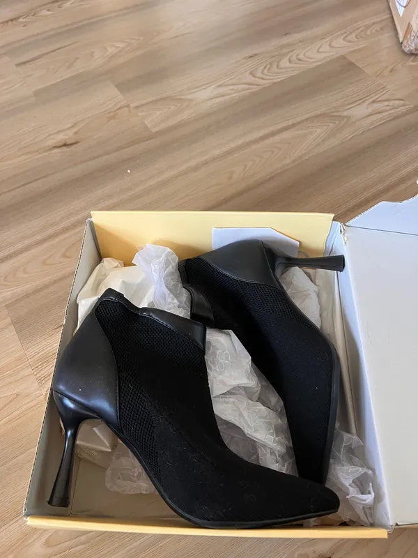 Cosy island Serene Stiletto Pointed Toe Ankle Boot Black Size 6 - Image 8