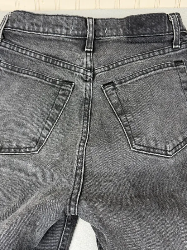 Abercrombie 90s Straight Jeans 26 Long Gray Ultra High Rise 32.5 Inseam - Image 4