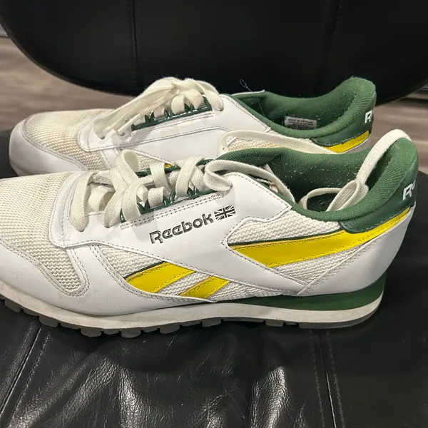 Reebok White Sneakers with Yellow and Green Accents - Image 2