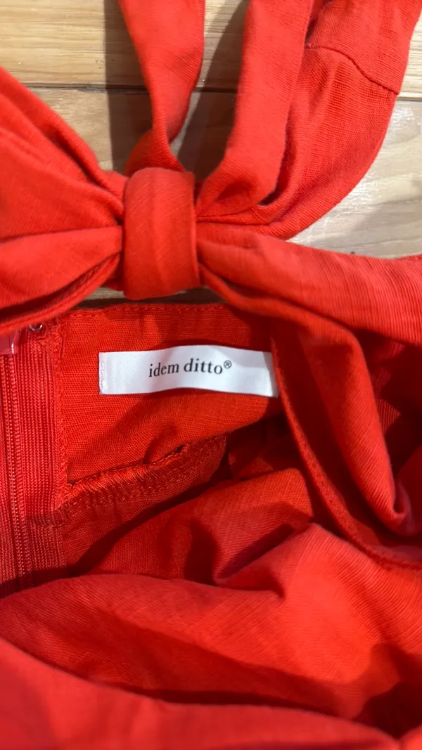Idem Ditto Romper Denim Red/Orange - Image 3