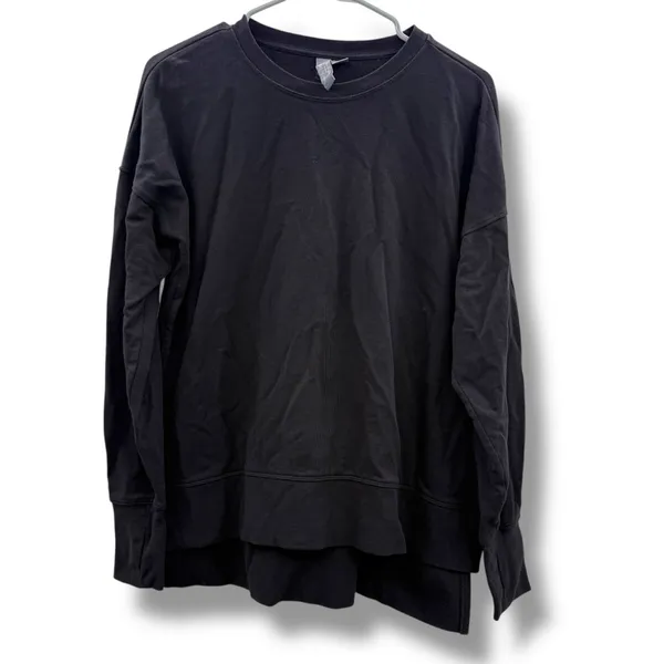 Sweaty‎ Betty After Class Black Longline Long Sleeve Sweatshirt Sz S Thumbholes - Image 2