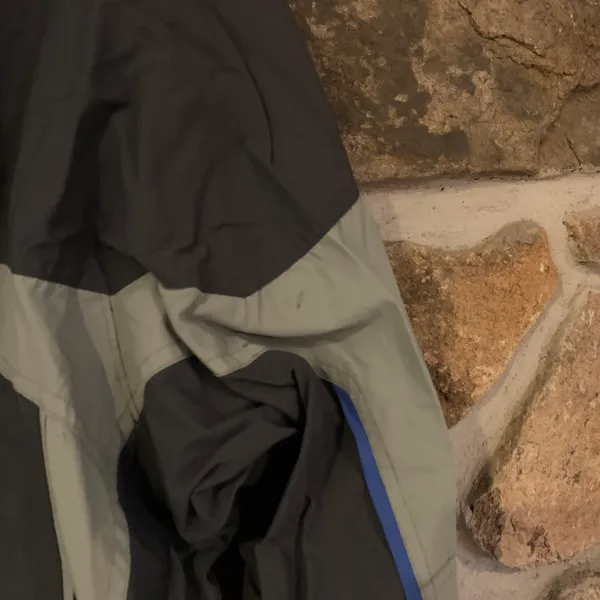 Grey/Blue Thick Zip Up Windbreaker Material Boulder Ridge Jacket - Image 8