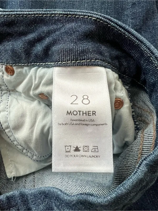Mother Denim Women’s The Looker Switch It Up Dark Wash Crop Skinny Jeans Size 28 - Image 6