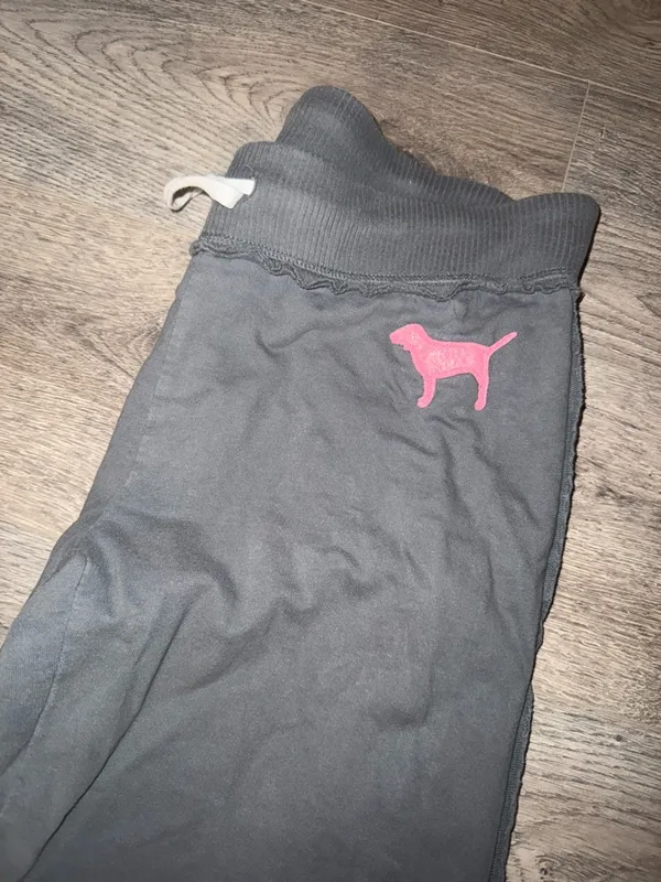 PINK Victoria’s Secret VINTAGE 2006 OG VS PINK Y2K CROPPED SWEATPANTS - Image 2