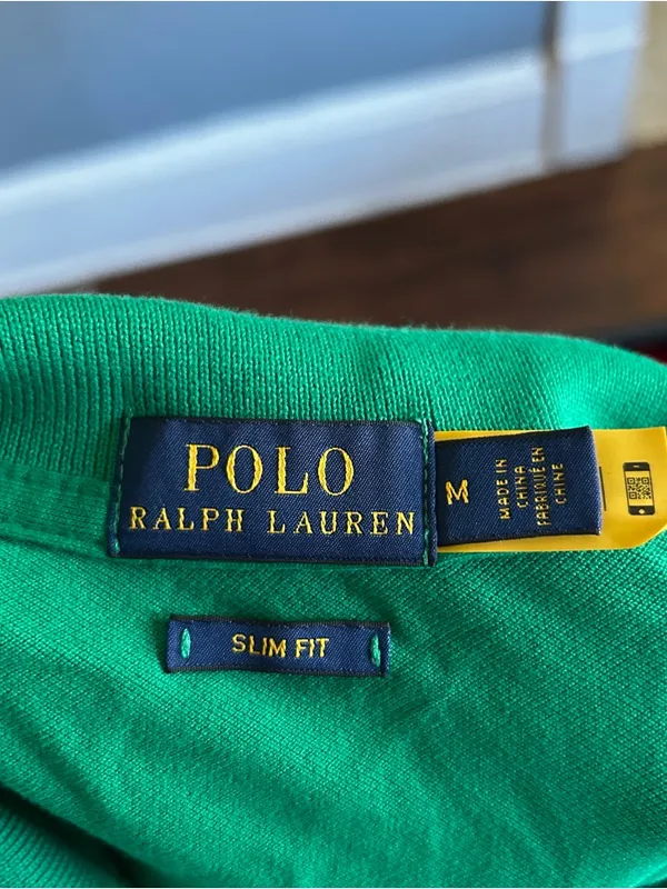 Polo Ralph Lauren Slim Fit Stretch Polo Shirt | Size: M | Billiard - Image 7