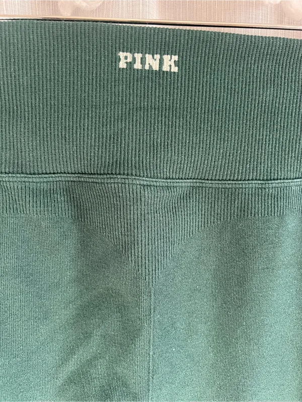 PINK Victoria's Secret Girls' Dark Green Leggings - Image 3