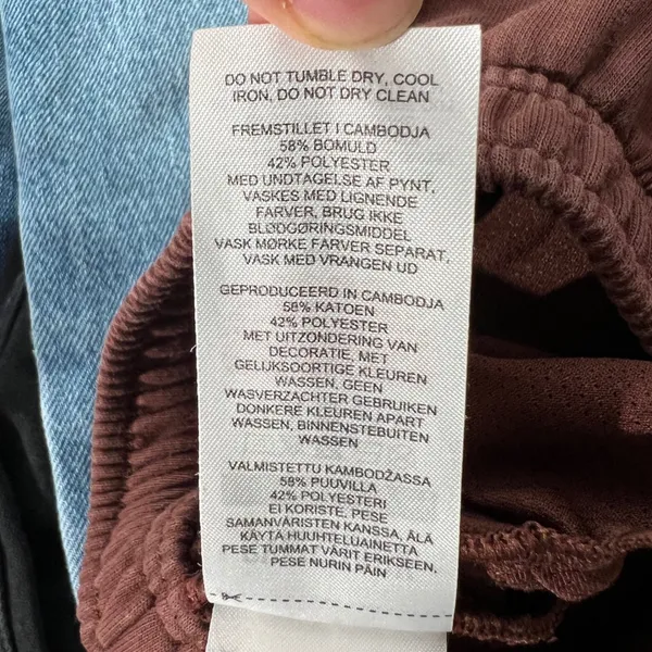 901 | Gymshark‎ Whitney Simmons Relaxed Fleece Jogger Sweatpants Brown Womens S - Image 9