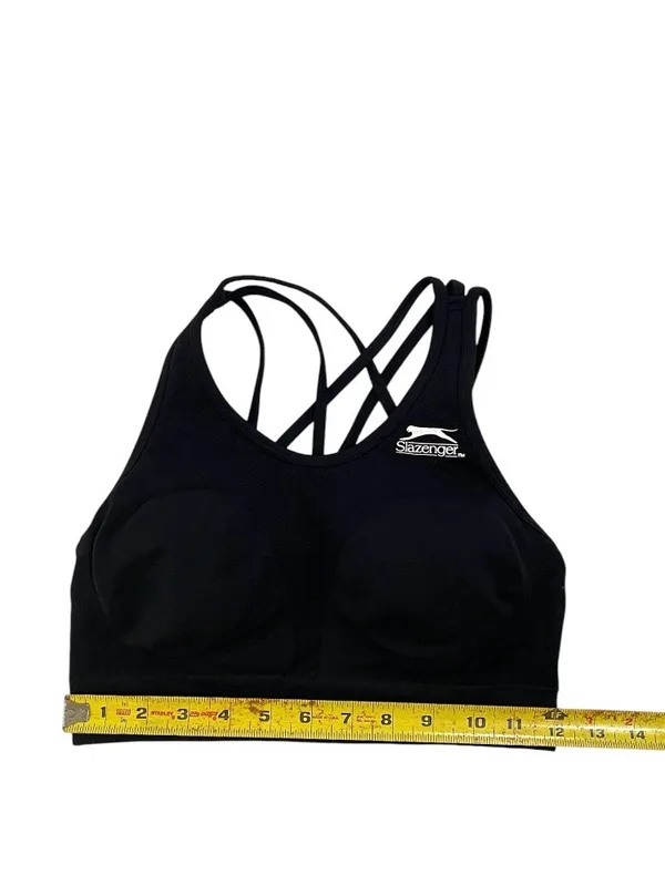 Slazenger Black Crisscross Strappy Sports Bra - Image 3