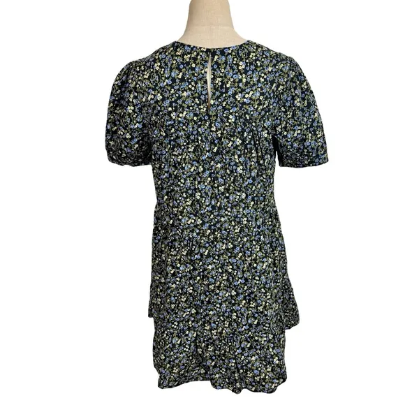 Hyacinth House Quinn Tiered Mini Dress in Black Floral Tuckernuck - Image 7