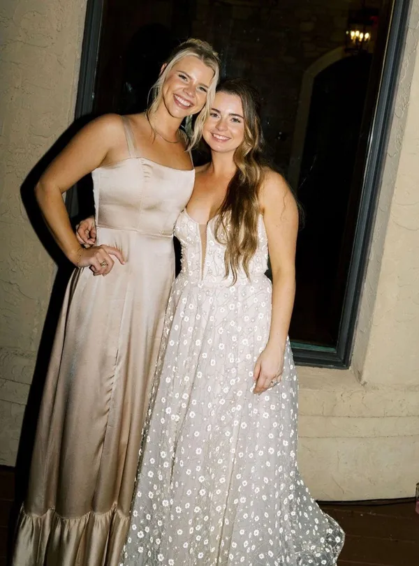 Show Me Your Mumu Bridesmaid Dress: Champagne Luxe Satin - Image 3