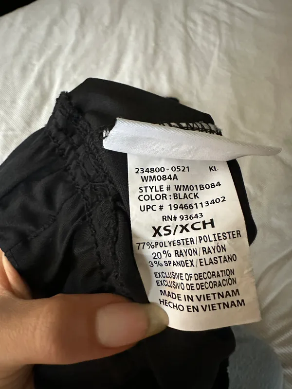 Scrub Pants Black Size XS - Image 3