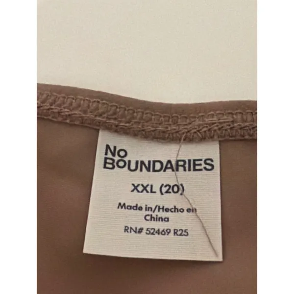No Boundaries Babydoll Sz XXL Camisole Y2K Top Beige‎ Lace Trim Bow Detail - Image 11