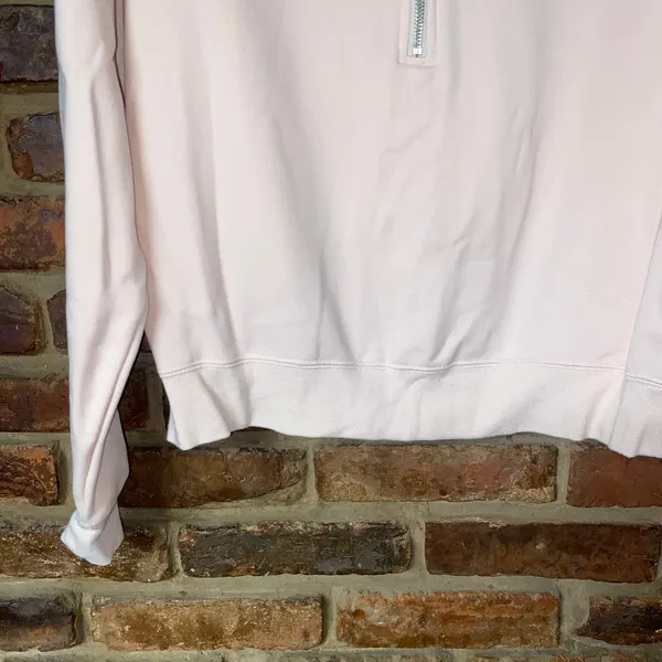Fabletics Baby Pink 1/2 Half Zip Pullover Go-To Sweatshirt Women's Size Small - Image 4