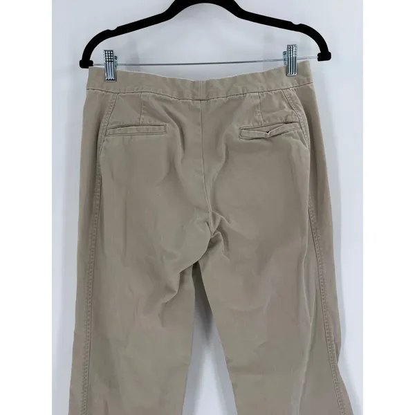 J.‎ Crew Chino Pants Womens Size 10 Tan Khaki Straight Leg Preppy Classic Style - Image 9