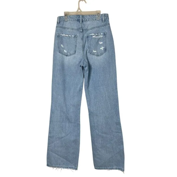 Vervet High Rise Wide Leg‎ Distressed Jeans Size 27 - Image 5