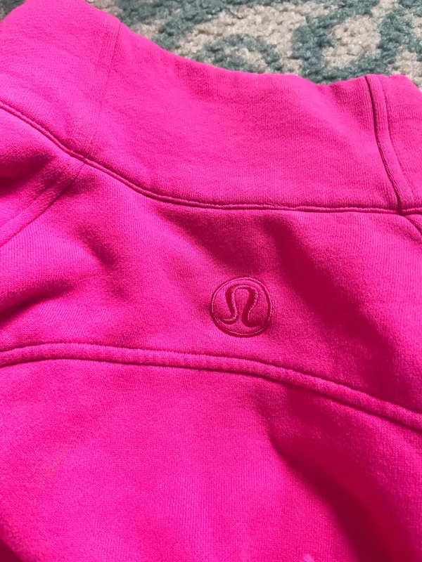 Lululemon quarter zip sonic pink scuba sweatshirt - Image 2