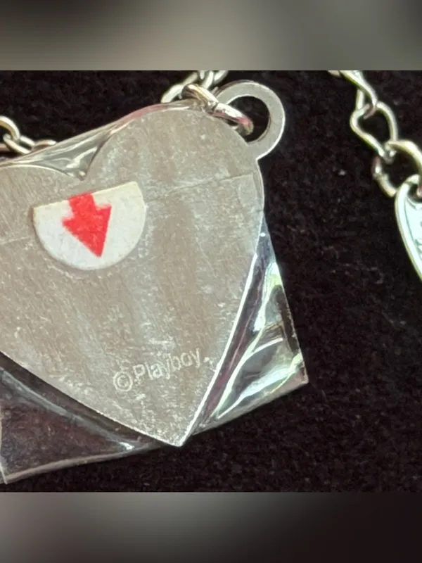 Playboy Y2K bunny hear necklace - Image 2
