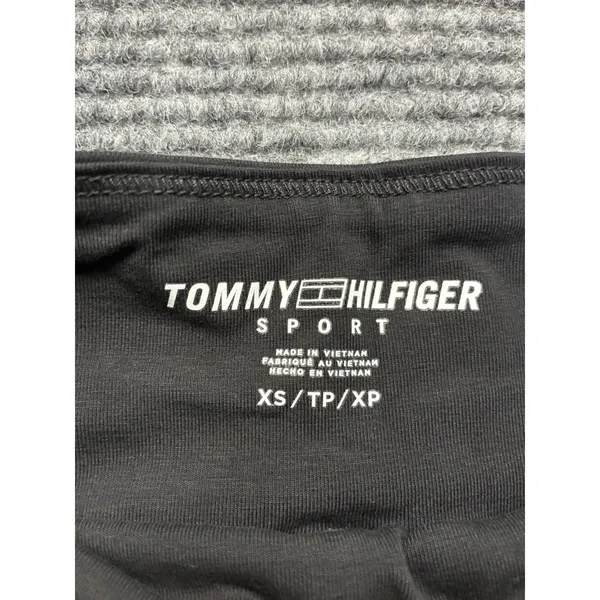Tommy Hilfiger Sport Star Print Bike Shorts‎ High Rise 4 Way Stretch Black XS - Image 5