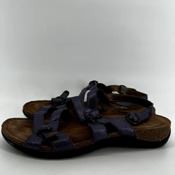 Dansko Jameson Sporty Trail Sandals Strappy Buckle Leather Purple EU 40 US 9 - Image 4