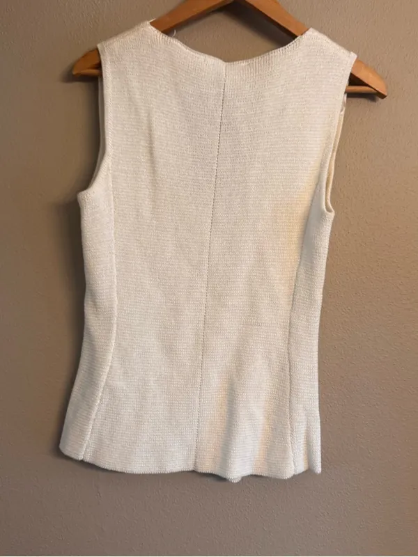 ZARA‎ Vest Buttoned Knit Top - Image 4