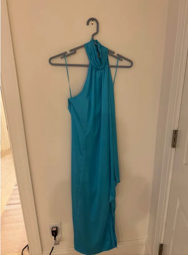 Turquoise Formal Dress Blue Size XXS - Image 2