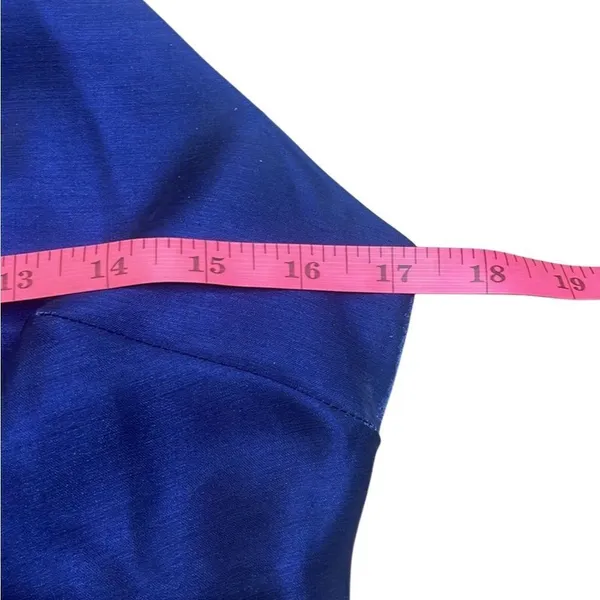 Endless Rose Shimmery Blue Backless Mini Dress Large - Image 7