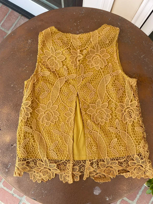 ZARA Sans souci mustard blouse - Image 2