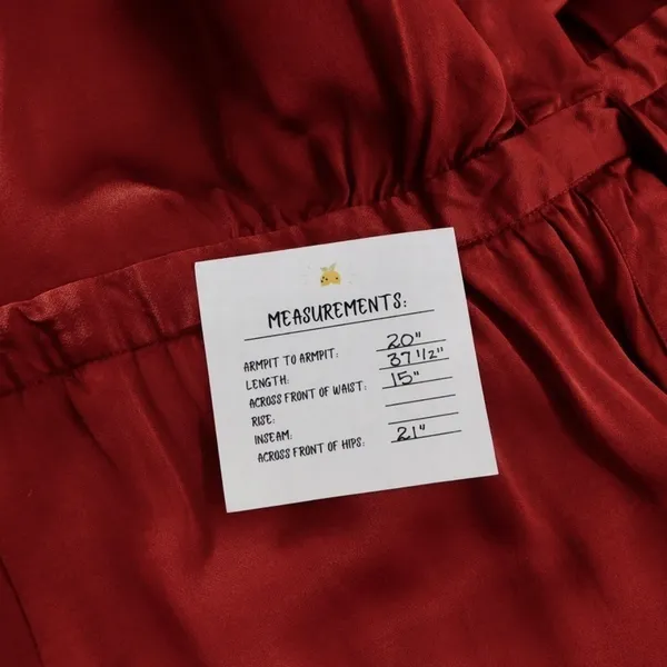 SCOTCH & SODA Maison Scotch Red Satin Wrap Dress Solid Party Cocktails Medium - Image 12