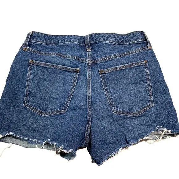 Universal Thread Vintage Midi Jean Shorts Womens 10 Cut Off Distressed Denim - Image 3