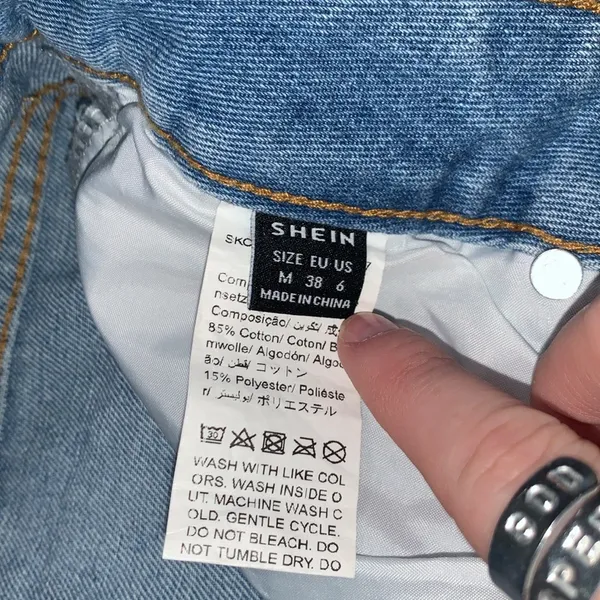 SHEIN high cut jean skirt - Image 5