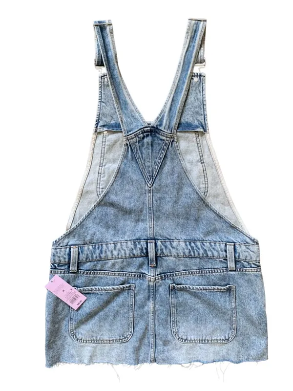 NWT Wild Fable Light Wash Denim Mini Skirtall Overall Dress - Image 4